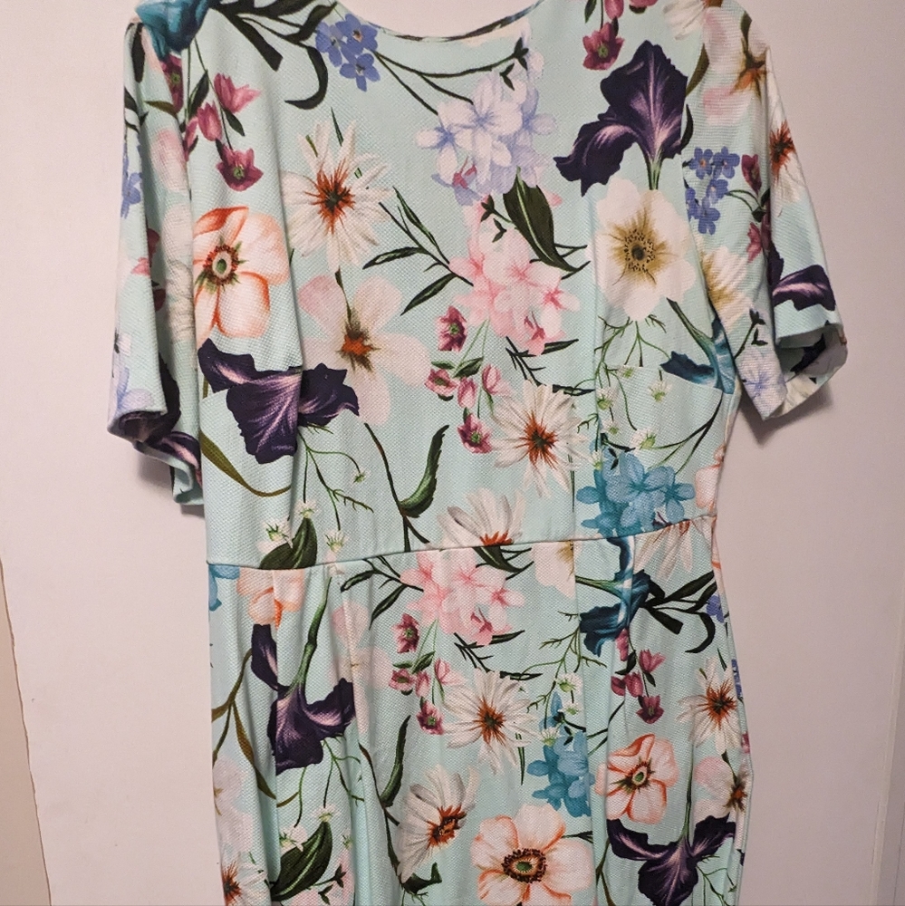 ASOS floral wiggle dress